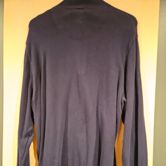 Coastal Cotton Quarter-Zip Pullover – Navy - Picture 6 of 6